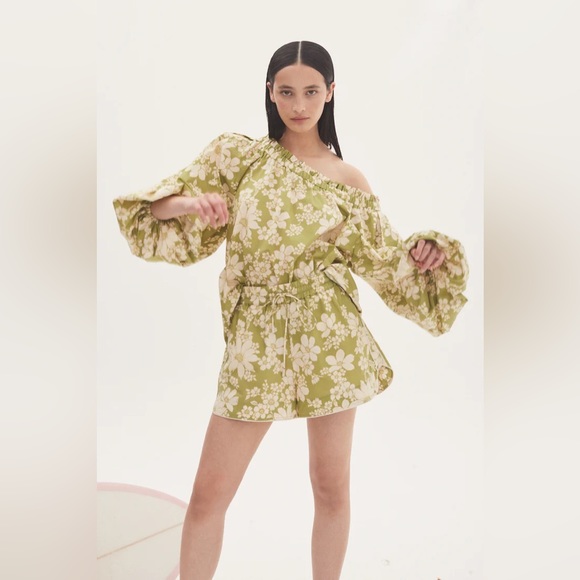 NWT Alemais Leisa Off-Shoulder Floral Cotton Blouse 8 - Picture 11 of 13